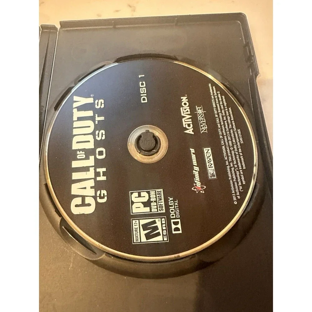 Call of Duty Ghosts (2013) PC Game, Complete 4 Discs Key Code Activation